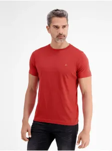 Red men's basic T-shirt LERROS - Men #1447183
