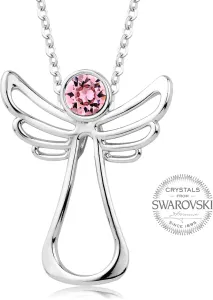 Levien Collana con cristallo rosa Guardian Angel