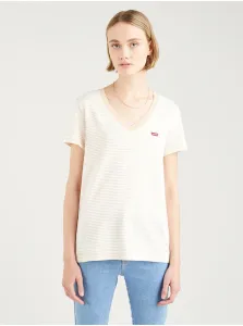 Levi's Cream-White Women's Striped T-Shirt Levi's® - Women