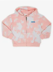 Levi's White-pink Girly Batik Zippered Sweatshirt with Hood Levi's® - Girls #1280913