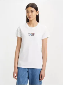 Levi's White Women's T-Shirt Levi's® 501 - Women #796103