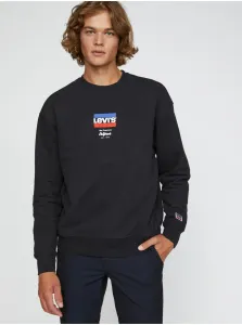 Levi's Black Men's Sweatshirt Levi's® Relaxed T2 Graphic Crew - Mens #993551
