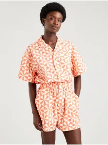 Levi's Cream-Orange Women's Patterned Short Jumpsuit® - Women #765380