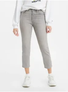 Levi's Grey Women's Shortened Straight Fit Jeans Levi's® - Women #999811