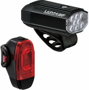 Lezyne Micro Drive 800+/KTV Drive+ Pair Satin Black/Black Front 800 lm / Rear 40 lm Luci bicicletta