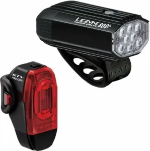 Lezyne Micro Drive 800+/KTV Drive Pro+ Pair Satin Black/Black Front 800 lm / Rear 150 lm Luci bicicletta