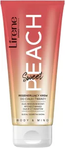 Lirene Crema rigenerante per corpo e viso Sweet Peach Mind and Body (Regenerating Cream) 200 ml