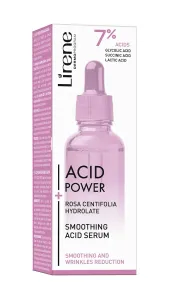 Lirene Siero levigante con idrolato di rosa (Smoothing Acid Serum) 30 ml