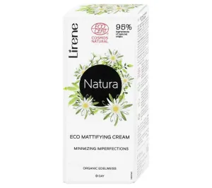 Lirene Natura Eco Organic Edelweiss Day Cream crema matificante contro le imperfezioni della pelle 50 ml