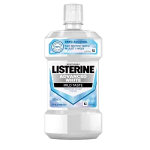 Listerine Collutorio ad effetto sbiancante Advanced White Mild Taste 500 ml