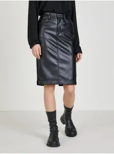Black Women's Pencil Leatherette Skirt Liu Jo - Women #920621