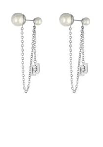Liu Jo Eleganti orecchini in acciaio con perline Icona LJ1667