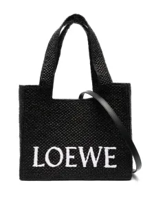 LOEWE - Borsa Tote Loewe Font Media In Rafia #3089056