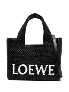 LOEWE - Borsa Tote Loewe Font Piccola In Rafia #3091208