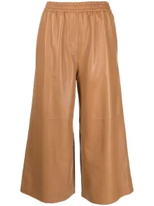 LOEWE - Pantalone Cropped In Pelle