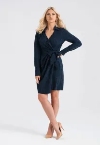 Look Made With Love Woman's Dress 743 Beatrice Navy Blue #783739