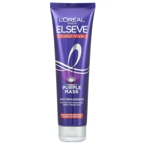 L´Oréal Paris Maschera nutriente per capelli biondi e con mèches Elseve Color Vive (Purple Mask) 150 ml
