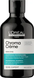 L´Oréal Professionnel Shampoo professionale verde neutralizzante per i toni rossi Serie Expert Chroma Crème (Green Dyes Shampoo) 300 ml