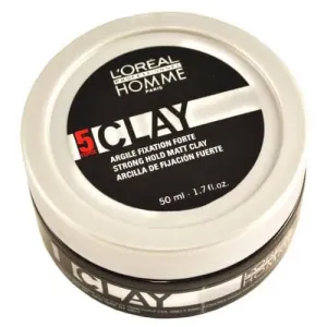 L´Oréal Professionnel StylingStyling cera per uomo Clay (Strong Hold Matt Clay) 50 ml