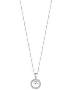 Lotus Silver Affascinante collana in argento con zirconi trasparenti LP3080-1/1