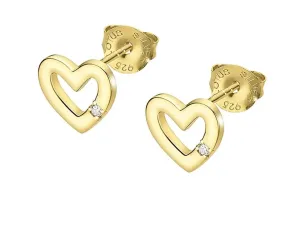 Lotus Silver Delicati orecchini placcati oro a forma di cuori LP3217-4/2