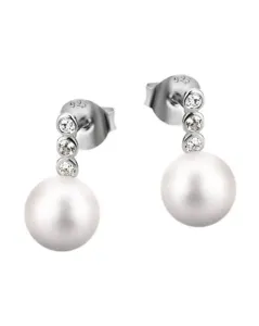 Lotus Silver Eleganti orecchini in argento con perle sintetiche LP1278-4/3