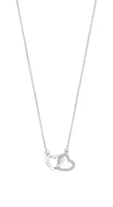 Lotus Silver Romantica collana in argento con zirconi trasparenti Cuori LP3093-1/1