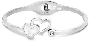 Lotus Style Bracciale in acciaio con cuori LS1792-2/1