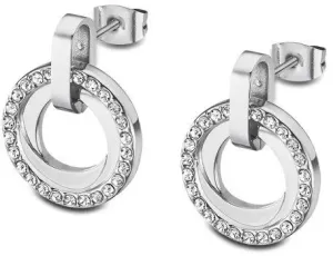 Lotus Style Eleganti orecchini in acciaio con zirconi chiari Woman Basic LS2176-4/1
