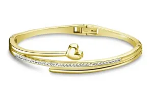 Lotus Style Romantico bracciale placcato in oro con zirconi Woman Basic/2/1