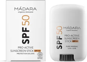 MÁDARA Stick solare minerale Pro-Active (Sunscreen Stick SPF 50) 18 g
