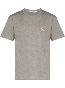 MAISON KITSUNE' - T-shirt In Cotone Con Logo Chillax Fox #2816360