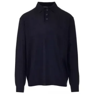 Maison Margiela Mens Elbow Patched Long Sleeves Jumper Navy - L NAVY
