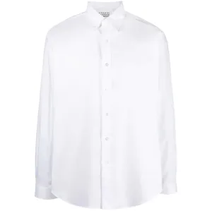 Maison Margiela Men's Button-Down Cotton Shirt White - 39 WHITE