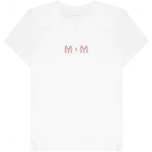 Maison Margiela Men's Logo Print T-shirt White - WHITE M
