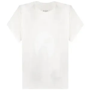 Maison Margiela Men's Short Sleeve T-shirt Cream - CREAM XS