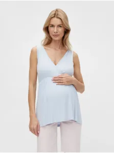 Light blue maternity blouse Mama.licious Anny - Women