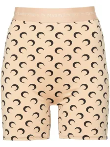 MARINE SERRE - Shorts Ciclista Con Logo #3112599