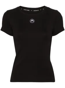 MARINE SERRE - T-shirt In Cotone Organico Con Logo #3075162