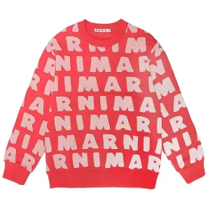 Marni Girls All-Over Print Sweater Red - 6Y RED