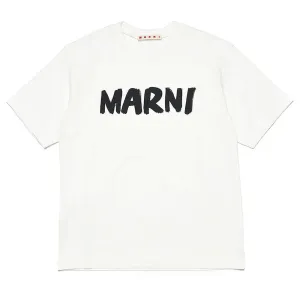 Marni Girls Logo Print T-shirt White - 12Y WHITE