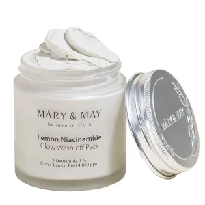 MARY & MAY Maschera viso illuminante Lemon Niacinamide Glow Wash off Pack 125 g