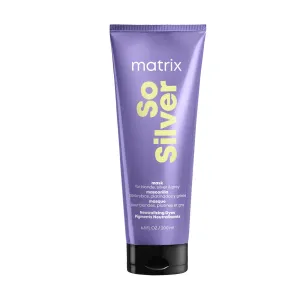 Matrix Maschera profonda per capelli biondi e platino Total Results So Silver (Color Obsessed Triple Power Mask) 200 ml