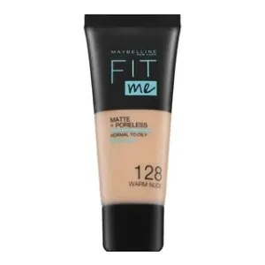 Maybelline Fit Me! Foundation Matte + Poreless 128 Warm Nude fondotinta liquido con un effetto opaco 30 ml