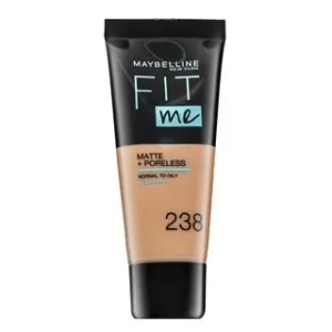 Maybelline Fit Me! Foundation Matte + Poreless 238 Rich Tan fondotinta liquido con un effetto opaco 30 ml