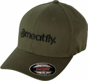 Meatfly Brand Flexfit Olive L/XL Cappello da baseball
