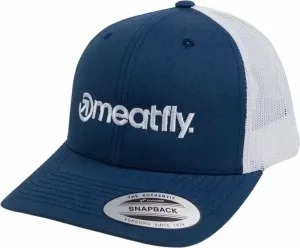 Meatfly Logo Trucker Navy/White Cappello da baseball