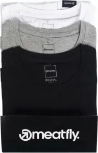 Meatfly Basic T-Shirt Multipack Black/Grey Heather/White S Maglietta