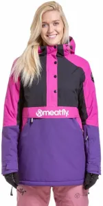 Meatfly Aiko Womens SNB and Ski Jacket Petunia/Black S