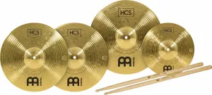 Meinl HCS1314+10S Cymbals HCS Bonus Pack 10/13/14 + 5A Sticks Set Piatti